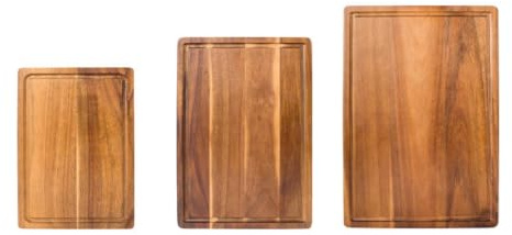 Fenteer Wooden Cutting Board Board Serving Board Carving Board with Angled Edges and Perimeter Juice Trough in Solid Acacia Wood Suitable for Home Chefs Daily prep Carving roasts Entertaining