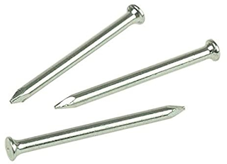 Merriway BH03133 Mauernagel 3,0 x 80 mm, Weiß, 18 Stück