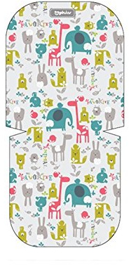 Pirulos 70512201 - Colchoneta oval microfibra happy, color blanco