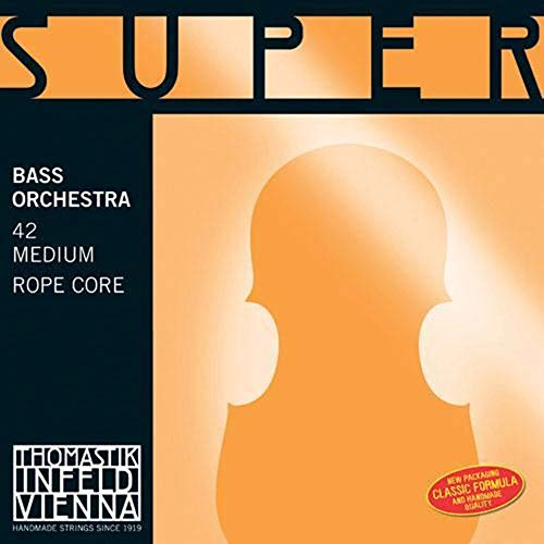Thomastik Corde Contrebasse 4/4 Superflexible - corde Mi me cble en acier, filage chrome, accord d'orchestre, moyen