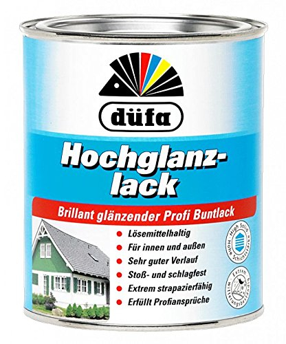 Düfa Hochglanzlack Brillant Gläzender Profi Buntlack Lösemittelhaltig 750 ml Farbwahl, Farbe (RAL):RAL 8003 Lehmbraun