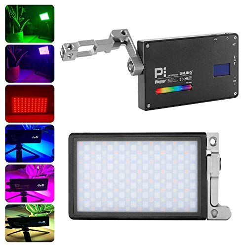 Boling BL-P1 RGB Lumière de la Caméra 2500K-8500K Photo Lumière Batterie intégrée Studio et éclairage Eclairage Video