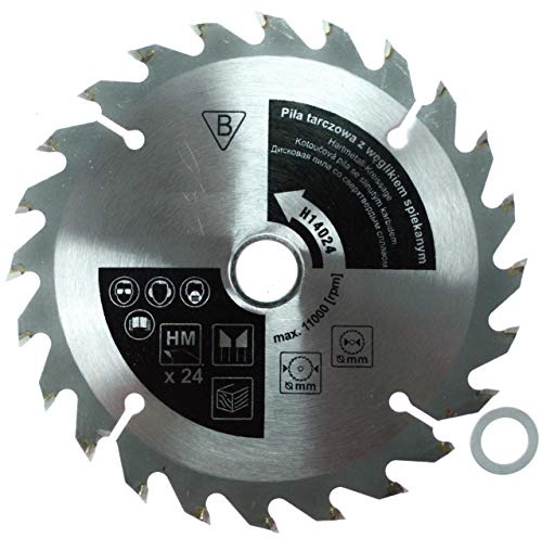 Dedra H18024 Lame de scie circulaire 180 x 24 x 20 mm avec bague de réduction de 20 mm à 16 mm