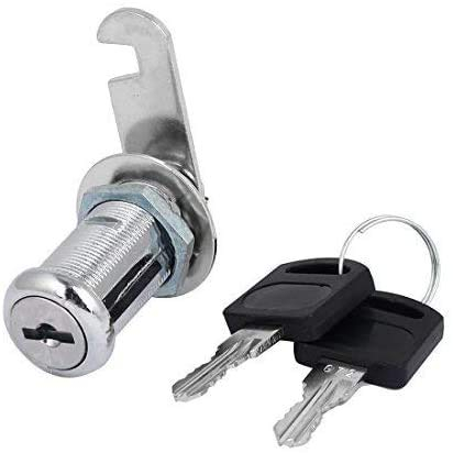 YUEWO Drawer Cabinet Locking 19mm x 35mm Thread Security Cylinder Cam Lock w 2 Keys