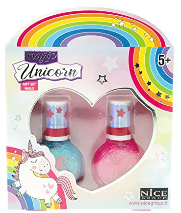 MAGIC UNICORN Nice Group Geschenk-Set, 1 Schachtel, Einhorn-Stil, 1 Nagel-Set, Mehrfarbig, Einheitsgröße, 16007