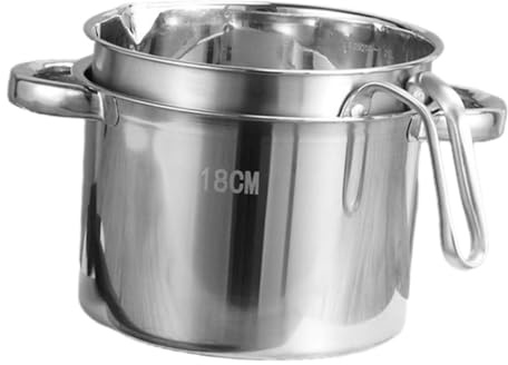 MAGICLULU Heat-Resistant Melting Pot Double Boiler Pot for Cooking Wax Melt Pan Stainless Steel Double Boiler