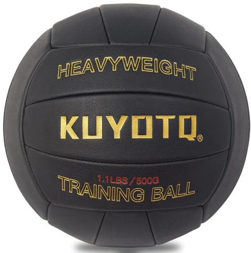 KUYOTQ Gewichteter Volleyball Größe 5 Trainingsvolleyball im 18-Panel-Design, Hochwertig Superweich, Formstabil, Für Innen- und Außeneinsatz (entspannt)