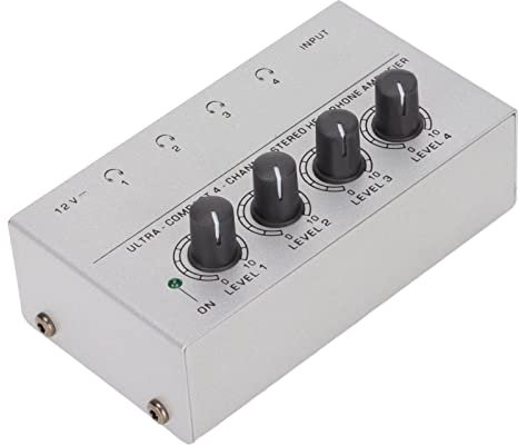HA400 Amplificateur de casque stéréo compact à 4 canaux, ultra silencieux, casque électronique numérique, accessoires d'écouteurs, amplificateur, amplificateur de casque Hi-Fi portable pour