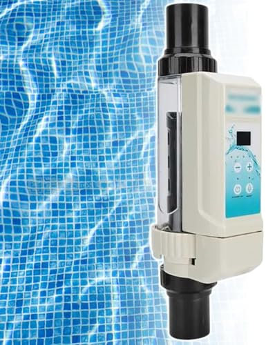Filtre à Sel éLectrolytique pour Piscine, GéNéRateur De Chlore Au Sel, Chlorateur Au Sel, ArrêT Automatique en Cas De Panne,8g/h