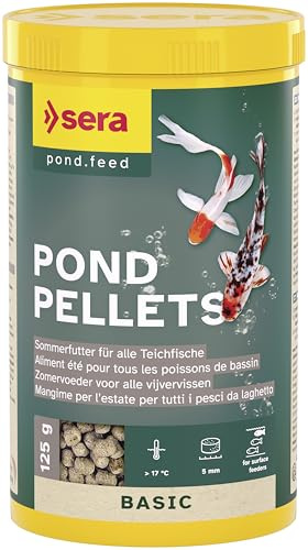 Pond Pellets Nourriture d'été pour Tous Les Poissons de Bassin 1000 ML (125 g)
