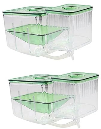 ORFOFE 2stücke Selbstgeführte Inkubatorbox Für Fische Isolierte Zuchtbox Für Aquarien Transparente Hatching Box Zum Schutz Von Jungfischen Und Eiern Für Aufzucht Im Heimischen