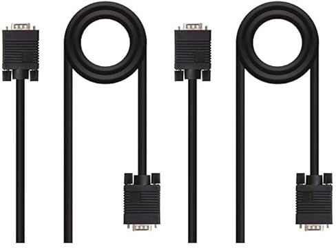 Nano Cable 10.15.1302 - Câble SVGA pour moniteur et projecteur, mâle-mâle, 1.8mts (Lot de 2)