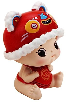 Toyvian Schüttelkopfspielzeug Fürs Auto Aus Resin Puppenschmuck Puppenmodell Dekoratives Spielzeug Für Auto-innendekoration
