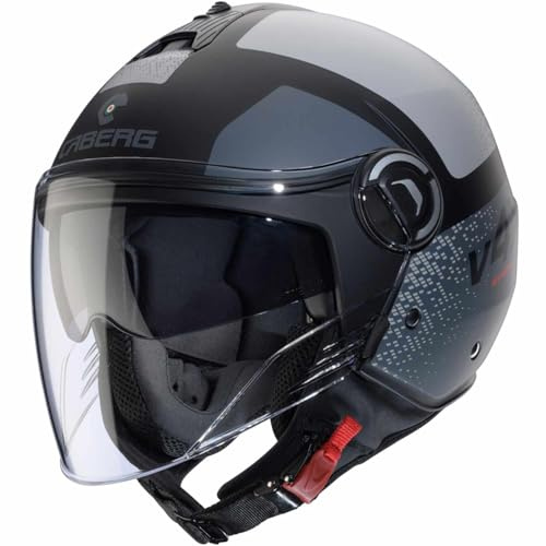 CABERG HELMET RIVIERA V4X ALPHA MATT BLACK/ANTHRACITE/GREY XXL