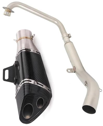 MKYOKO Para Zontes ZT125 ZT-125 ZT 125 U1 G1 Z1 Z2 2021 2022 S&istema De Escape De Motocicleta Tubo De Enlace Delantero Que Conecta El Tubo del Silenciador De Motocicleta De 51 Mm