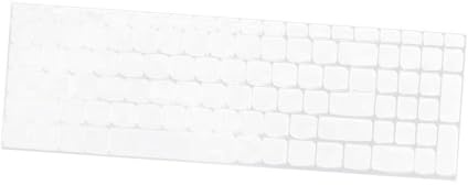 KONTONTY Tastaturabdeckung TPU Tastaturschutzfolie Für Laptop Transparent Weiß Waschbar Gegen Wasser Spritzwasser Und Schmutz
