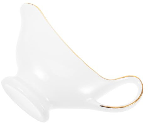 HOLIDYOYO Vaso in Ceramica Per Salse Contenitore Per Condimento Da Cucina Brocca Per Salsa Di Carne Distributore Di Salse Ciotola Per Condimento Per Insalata