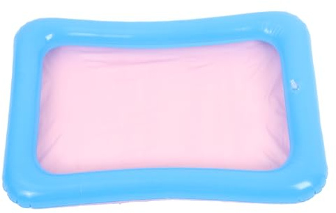 HEALSOPTHY Inflatable Pvc Mini Fishing Pool and Sand Play Tray for Children, Multi-color Summer Water Pool, Indoor Inflatable Sandbox Toy for Toddler Bath and Play
