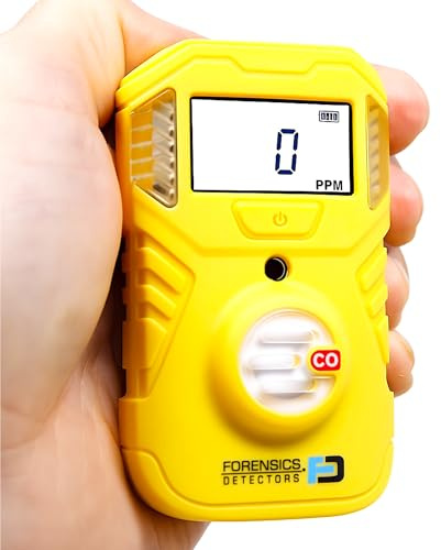 Détecteur Portable de Monoxyde de Carbone (CO) | Certificat d'Étalonnage UE | Batterie 2 Ans | Test De Chute Réussi Depuis 10 Pieds | Étanchéité IP67 |