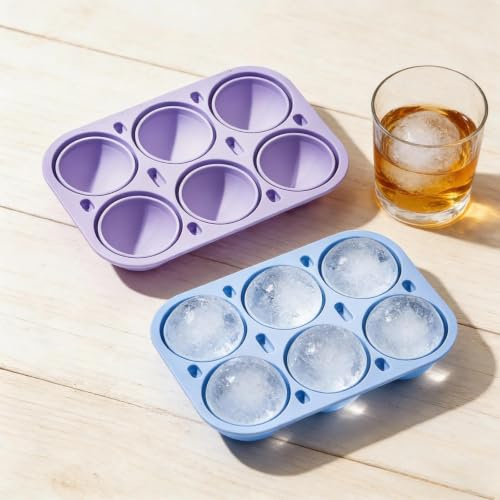2er-Pack Eiswürfelform aus Silikon, Whisky Cocktails Erfrischungsgetränke