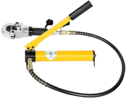 Pinza de prensado hidráulica 6T, kit de pinza de prensado multicapa, herramienta de prensado de tubo de cobre 9 Mors V/Th, bomba manual 700 Kg/Cm², manguera flexible 113Cm, plomería de calefacción