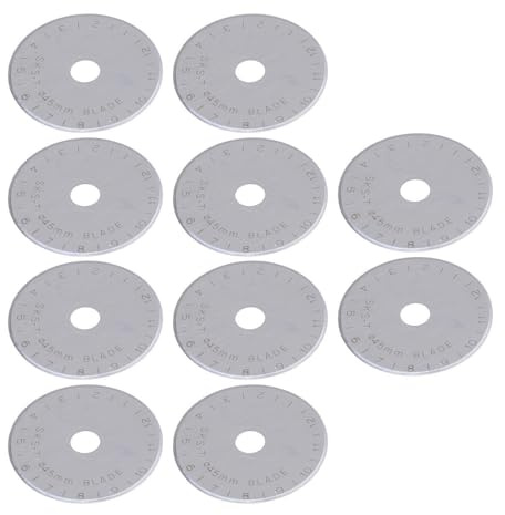 Socobeta Roterande Skärblad Skarpa Legerade Stålbyte för Quiltsömnad med Förvaringslåda 45 Mm Diameter för Vänster-högerhänta Användare