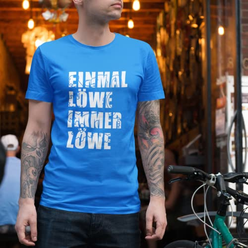 World of Football Sechzig T-Shirt Einmal Löwe Immer Löwe Shadow - XL