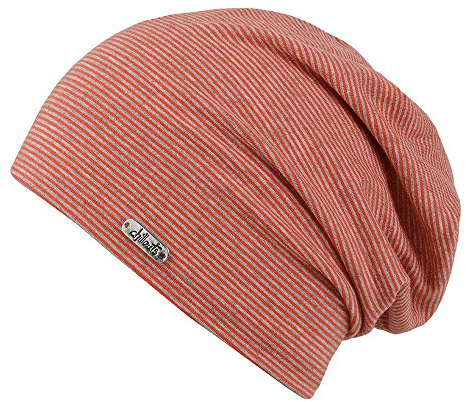CHILLOUTS Pittsburgh Oversize Beanie Baumwollmütze Sommermütze Indoormütze Mütze Beaniemütze Damen/Herren - Damenmütze Long Frühling-Sommer Herbst-Winter Sommer - One Size rot