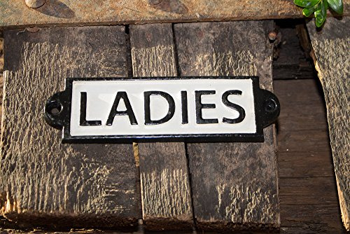 Antikas - Schild Eisen Gusseisen Ladies WC Badezimmer antik Tür Nostalgie Zimmer
