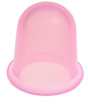 Schröpfkopf aus Silikon in Premium Qualität (Ø 3,6 cm, Pink)