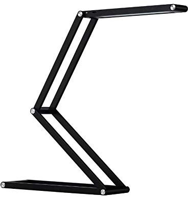 Auraglow Wireless Dimmable Desk Lamp USB Rechargeable Folding LED Reading Light - Black