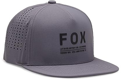 Fox Racing Herren Non Stop Tech Snapback Hut, Stahlgrau, One Size