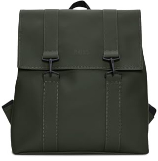 RAINS Ispirata al tradizionale zaino scolastico, questo vero classico Rains è realizzato in un tessuto impermeabile con una finitura opaca. Completamente foderata, la MSN Bag, impermeabile ma moderna.