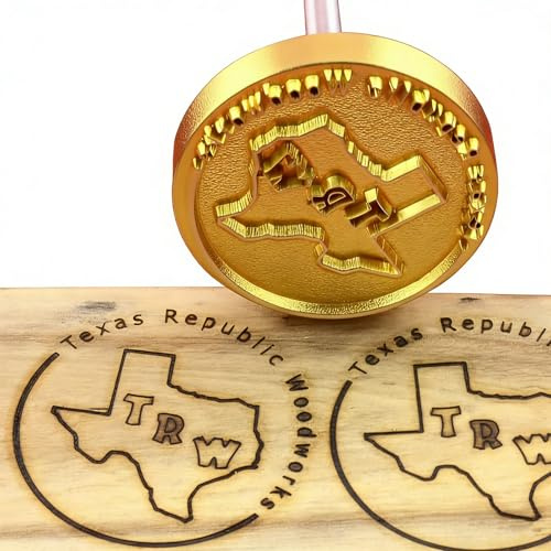 Individuelles Logo Holz Branding Eisen Personalisierte Branding Eisen Stempel für Holzbearbeitung BBQ Handgefertigt von Design Branding Eisen (3,8 x 3,8 cm)