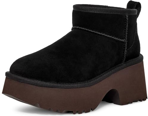 UGG Stivali da donna Classic Ultra Mini New Heights Fashion, nero, 41 EU