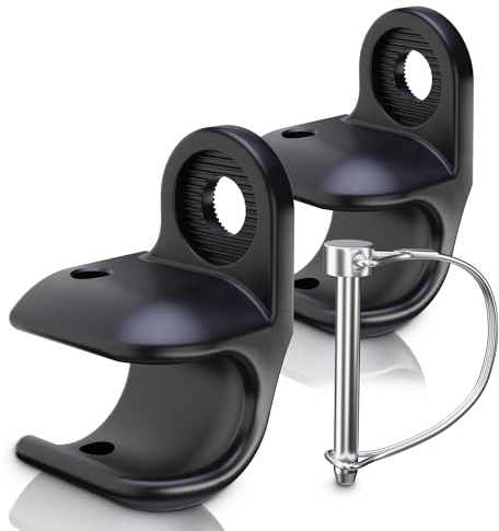 NICEDACK Fahrradanhänger Kupplung für Thule Chariot, Achskupplung für Anhänger, Fahrrad Kupplung (2 Stück-Schwarz)