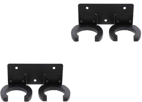 jojofuny 2pcs Mic Hook Holder Sturdy Wall Mount Wireless Microphone Hanger Home Mic Stand Metal Microphone Holder