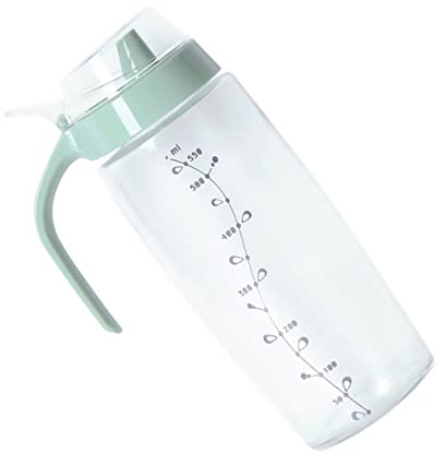 Garneck Bidon De Stockage D'huile Cuisine Avec Poignée 1,2 l En Plastique Léger Anti-fuite Vert Clair Pour Usage Domestique Et Restauration