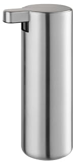 blomus Seifenspender MODO | Edelstahl matt | 5L x 7B x 16H cm | 165ml | Handseifenspender Edelstahl matt | Pumpspender aus Edelstahl | Gummierte Unterseite
