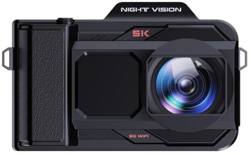 CuteHairy 5K Digital Camera for Photography, Full Color 5K High Definition Camera with 40X Optical Manual Zoom And 10X Digital Zoom, Vlogging Camera with 3000mAh Rechargeable Battery