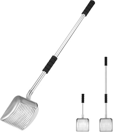 LYCC Metal Cat Litter Scoop, Stainless Steel Kitty Litter Scooper, Sifter