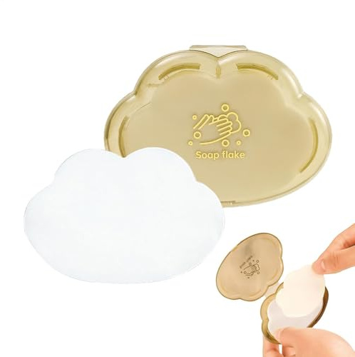 Generisch Hojas de jabón de viaje - 50 hojas de jabón | Hojas de papel de lavado de manos portátiles amigables con la piel para exteriores, camping, senderismo, viajes