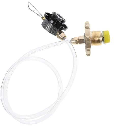Yardwe Gasflaschenventiladapter Kompaktes Outdoor-zubehör Für Campingkocher Geeignet Für Butangaskartuschen Zum Wandern Aus Robusten Materialien Wie Aluminiumlegierung Und Gummi