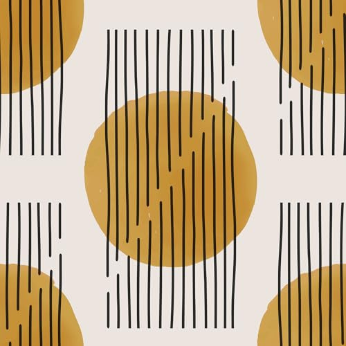 ReWallpaper White and Gold Wallpaper Geometric Modern Vinyl Wrap for Kitchen Cupboards Wardrobe Doors 44.5CMx3M Gold Self Adhesive Wallpaper Kids Bedroom Geometric Contact Paper Art Deco Roll