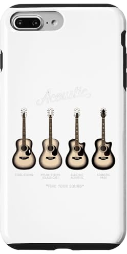 Corde de guitare acoustique Rock Guitares acoustiques Coque pour iPhone 7 Plus/8 Plus