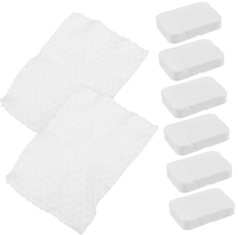 DECORNIJIA 8 Stück Teiliges Weiche Baumwollpads Hautfreundlich Fusselfrei Make up Entferner für Augen und Gesicht Sanfte Reinigung ohne Rückstände für Tägliche Hautpflege und