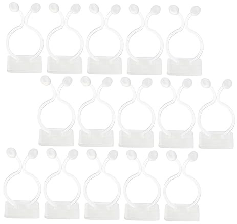 SHINEOFI Crochets Auto-adhésifs pour Fixation Plantes Grimpantes 50 Pièces Blanc Support Mural Jardinage Outil Fixation Vigne Maintien Murs Intérieur