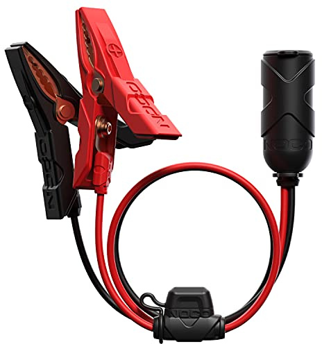 NOCO GC017 15A 14AWG 12V Adapter, Hochleistungs-Zigarettenanzünderstecker und Buchse mit Batterieklemmen