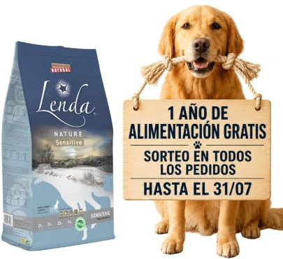 Lenda Sensitive/Stomach - Hundfoder med intolanser - 3 kg | Allergivänlig mat utan spannmål | Exklusivt gjord av vit fisk och potatisstärkelse