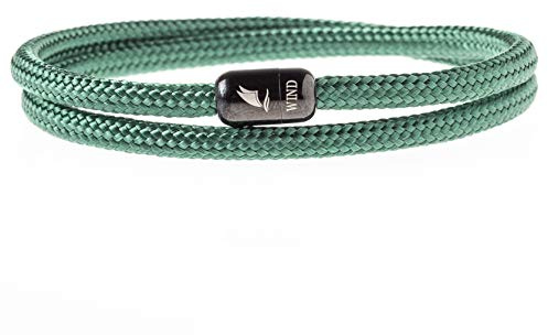 Wind Passion – paracord armband för män – armband för kvinnor – reparmband sträng med magnetiskt lås – handledsarmband – handgjorda surfarmagnetiska armband – robust och vattentätt, Medium (Wrist